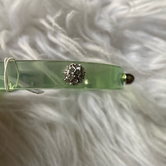 Lia Sophia Glazed Pistachio Lucite Bangle Bracelet - Picture 4 of 6